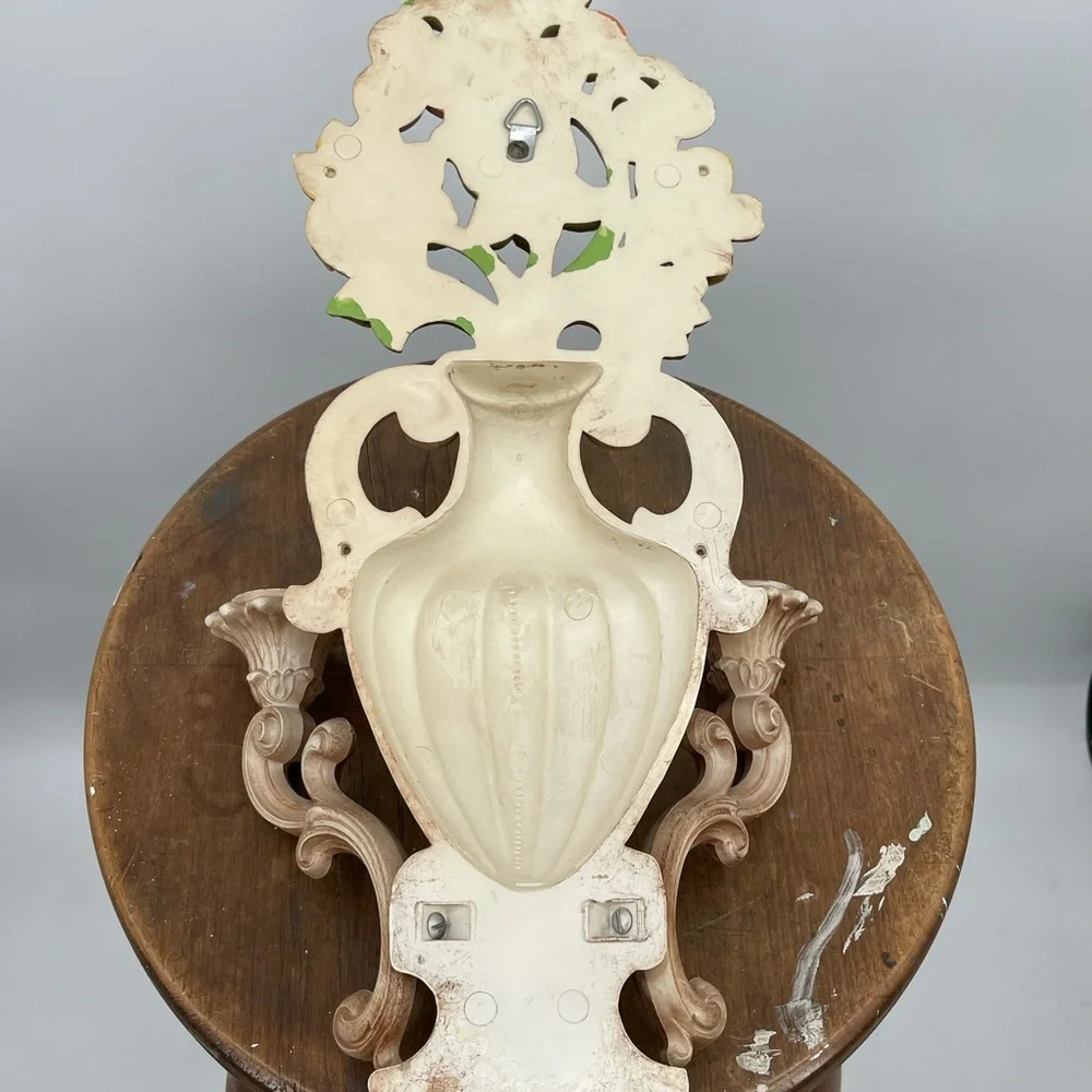 1960s Vintage Homeco Floral Wall Sconce